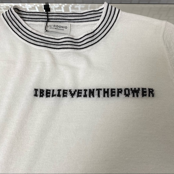 🇫🇷 Lili Sidonio Cream & Black Knit Top - Picture 2 of 11